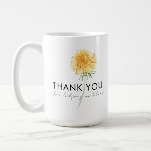 Merci Pour M'Aider À Bloom Mug (Gauche)
