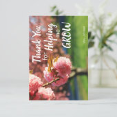 Merci Pour M'Aider À Croissance Carte (Debout devant)