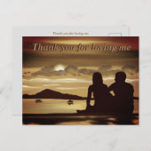 Merci pour m'aimer carte postale (Devant / Derrière)