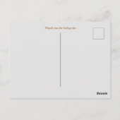 Merci pour m'aimer carte postale (Dos)