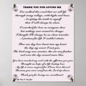 MERCI POUR M'AIMER POSTER (Devant)