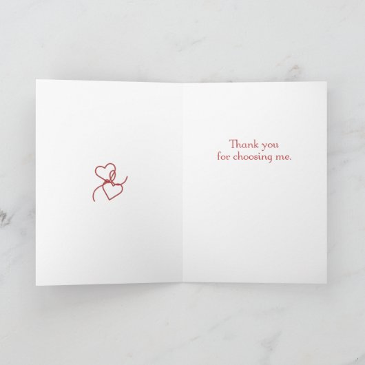 Merci pour me choisir (Intérieur)