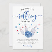 Merci pour mon anniversaire Bowling Blue pour avoi (Devant)