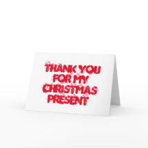 Merci pour mon cadeau de Noël