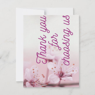 Merci pour nous choisir après les cartes d'achat