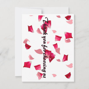 Merci pour nous choisir carte de visite