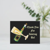 Merci pour nous inviter à chanter carte postale (Debout devant)