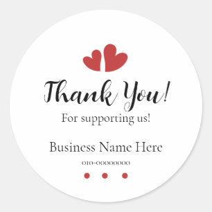 Merci pour nous soutenir autocollant