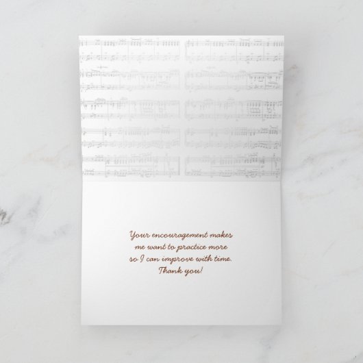 Merci pour professeur de musique (Intérieur)