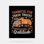 Merci pour Recycle Camion Thanksgiving Jour Garbag (Recto)