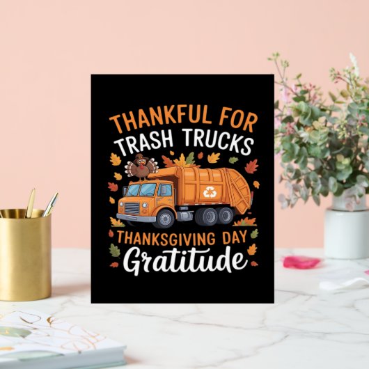 Merci pour Recycle Camion Thanksgiving Jour Garbag (Mariage)
