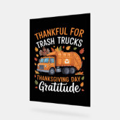 Merci pour Recycle Camion Thanksgiving Jour Garbag (Angle)