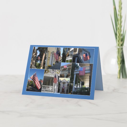 Merci pour Service American Flag Collage (Dos)