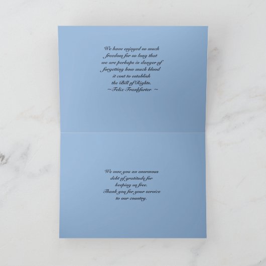 Merci pour Service American Flag Collage (Intérieur)