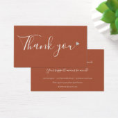 Merci Pour Shopping Terracotta Carte de réduction (Bureau)