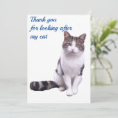 Merci pour s'occuper de ma carte de chat (Debout devant)