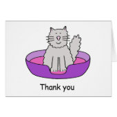 Merci pour s'occuper du chat (Devant horizontal)