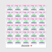 Merci pour soutenir mon Sticker pour la petite ent (Feuille)