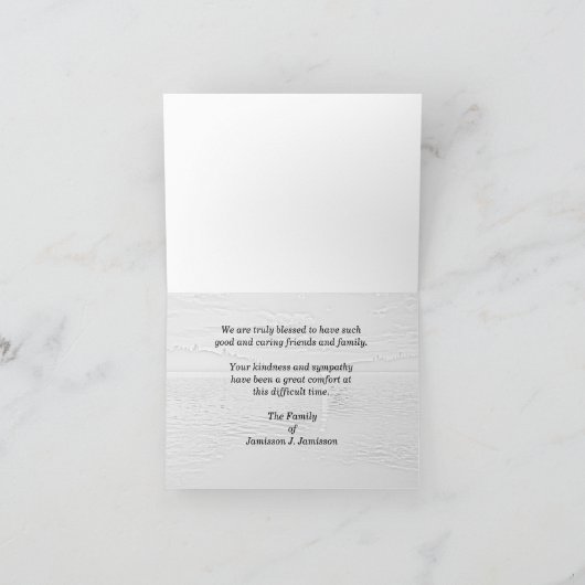 Merci pour Sympathie Note : Coucher de soleil au l (Intérieur)