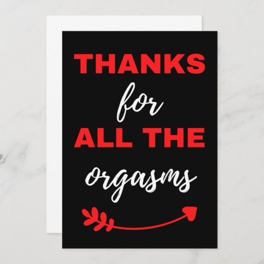 Merci Pour Tous Les Orgasmes (Devant / Derrière)