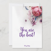 "Merci pour tout ce que vous faites !" Carte (Dos)