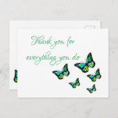 Merci pour tout ce que vous faites carte postale p (Devant / Derrière)