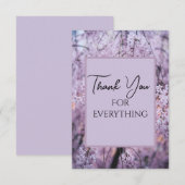 Merci pour tout Lilac Floral Springtime (Devant / Derrière)