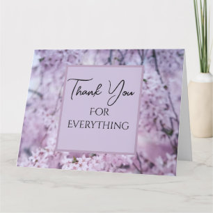 Merci pour tout Lilac Floral Springtime