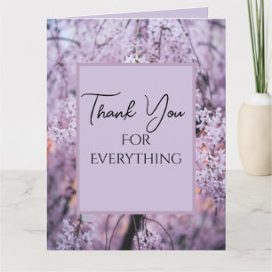 Merci pour tout Lilac Floral Springtime