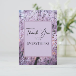Merci pour tout Lilac Floral Springtime