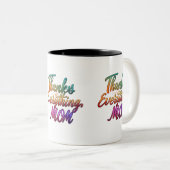 Merci pour tout, Maman" - Mug à deux tons (11 oz) (Devant droit)