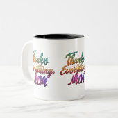 Merci pour tout, Maman" - Mug à deux tons (11 oz) (Devant gauche)