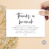 Merci pour un brunch, invitation à la célébration