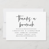 Merci pour un brunch, invitation à une célébration (Devant)