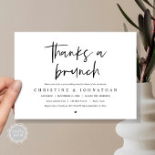 Merci pour un brunch, invitation à une célébration