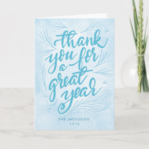 Merci pour une grande année moderne vacances