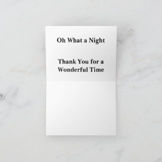Merci pour une nuit merveilleuse
