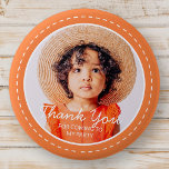 Merci Pour Venir Préppy Moderne Photo Personnalisé<br><div class="desc">Ce design simple et moderne est composé de typographie serif et d'ajouter une photo personnalisée."Merci pour venir à ma fête" sur votre photo personnalisée. Parfait pour les fêtes d'anniversaire,  les cadeaux,  les sacs cadeaux,  les anniversaires ou toute autre fête!</div>