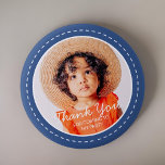 Merci Pour Venir Préppy Moderne Photo Personnalisé<br><div class="desc">Ce design simple et moderne est composé de typographie serif et d'ajouter une photo personnalisée."Merci pour venir à ma fête" sur votre photo personnalisée. Parfait pour les fêtes d'anniversaire,  les cadeaux,  les sacs cadeaux,  les anniversaires ou toute autre fête!</div>