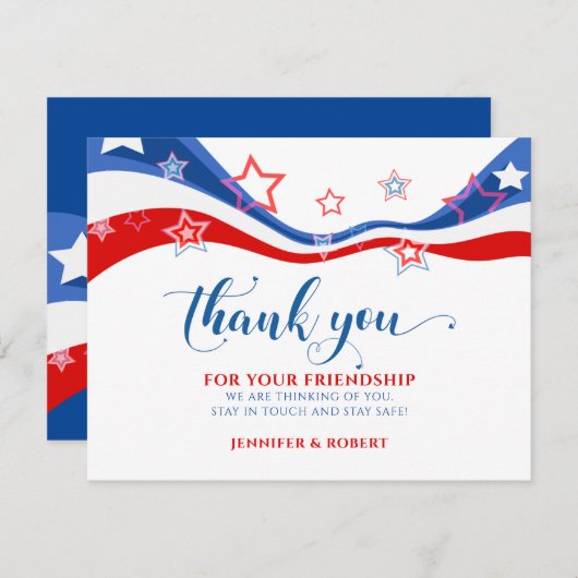 Merci pour vos amis patriotes (Devant / Derrière)