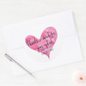 Merci pour vos autocollants de commande - Round (Enveloppe)