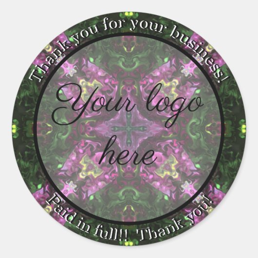 Merci pour vos autocollants d'entreprise (Devant)