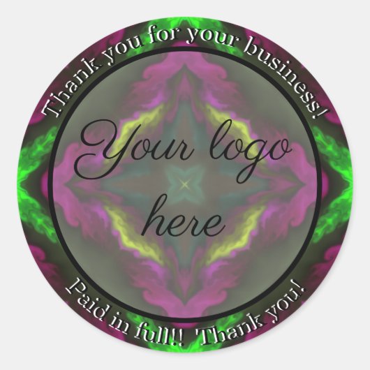 Merci pour vos autocollants d'entreprise (Devant)