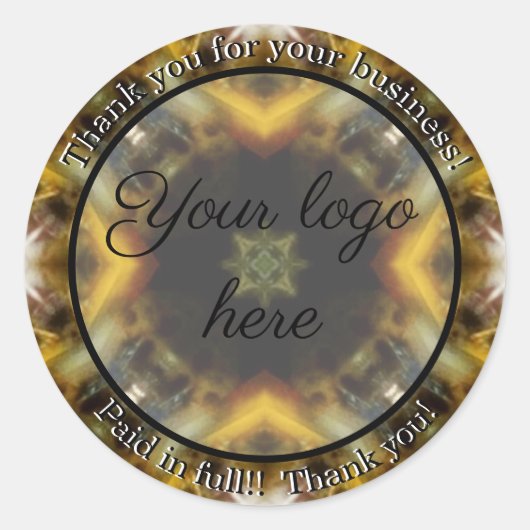 Merci pour vos autocollants d'entreprise (Devant)