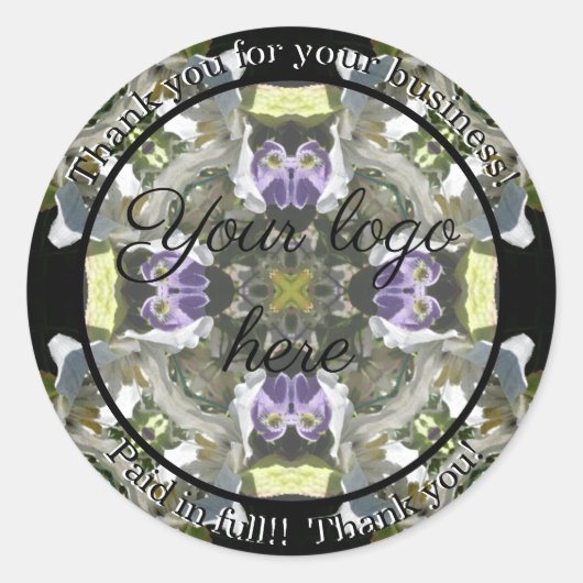 Merci pour vos autocollants d'entreprise (Devant)