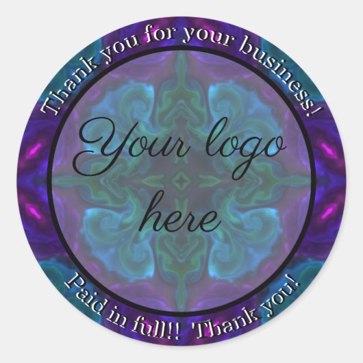 Merci pour vos autocollants d'entreprise (Devant)