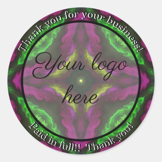 Merci pour vos autocollants d'entreprise (Devant)