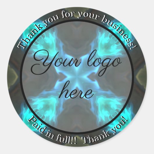 Merci pour vos autocollants d'entreprise (Devant)