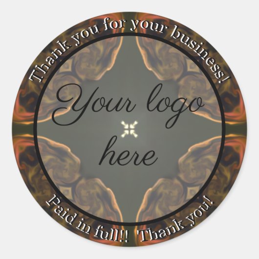 Merci pour vos autocollants d'entreprise (Devant)