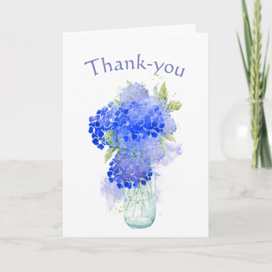 Merci pour vos fleurs bleues faites sur commande (Devant)